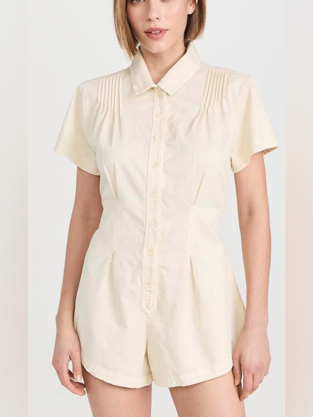 Free People Keep It Crisp Romper, like new ($128)!